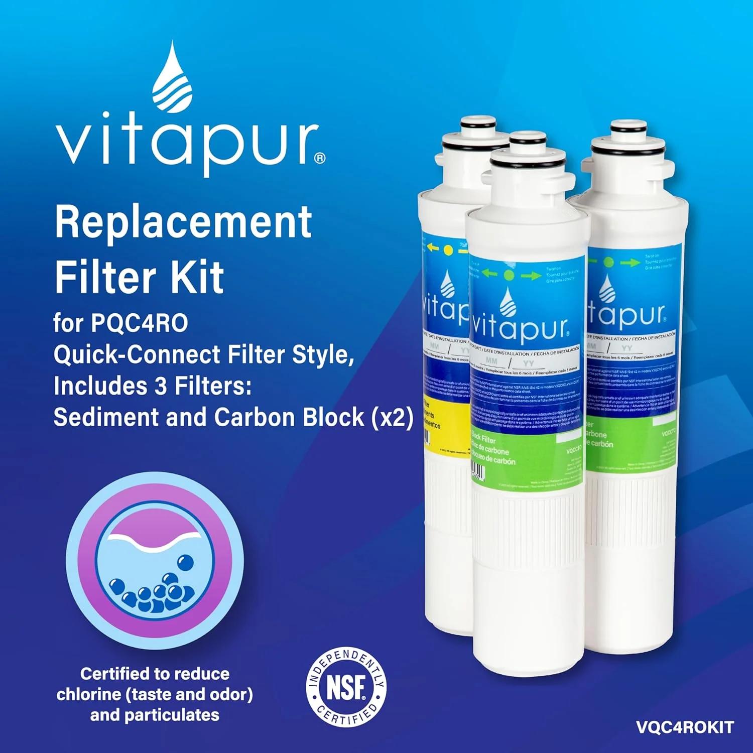 Vitapur Filter Replacement Kit for PQC4RO