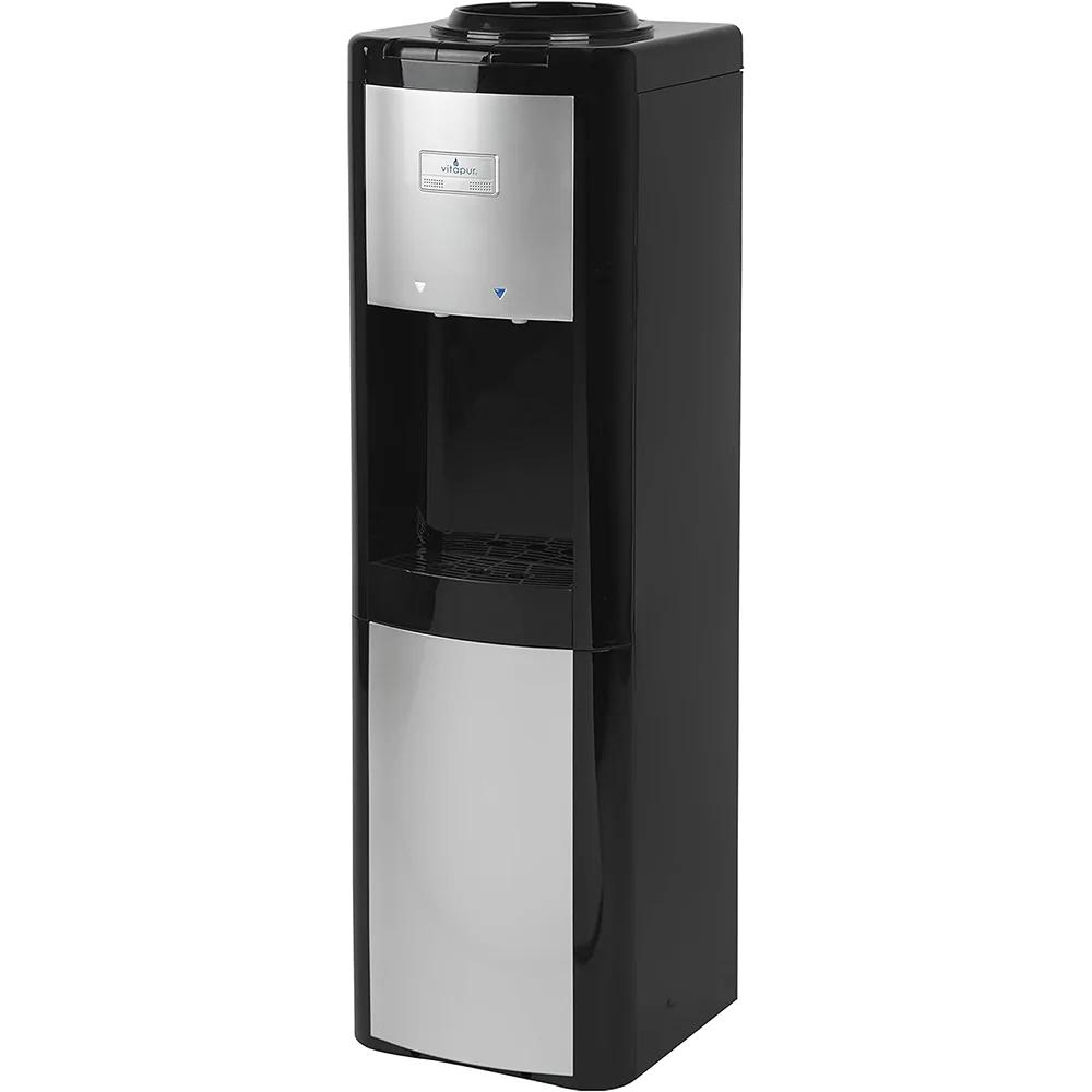 Vitapur Top Load (Room and Cold) Black/Platinum Water Dispenser